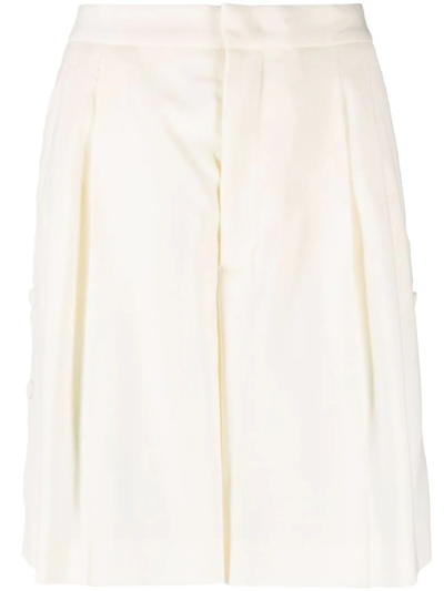 Red Valentino High-waisted Tailored Shorts In Neutrals