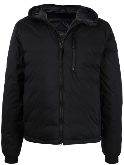 Canada Goose Hooded Feather-down Padded Jacket In Schwarz