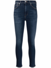 Citizens Of Humanity Skyla Mid Rise Cigarette Pant In Evermore In Blue
