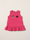 Chiara Ferragni Tank Top In Eyestar Cotton In Fuchsia