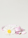 Monnalisa Headband With Daisies In Peach