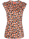 La Doublej La Double J Lady Leopard T-shirt In Orange