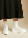 Khaite Ludlow Nylon High-top Sneakers In White