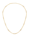 ADRIANA ORSINI WOMEN'S ELEVATE 18K GOLDPLATED BAGUETTE CUBIC ZIRCONIA CURB CHAIN NECKLACE