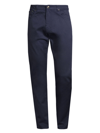 Isaia Slim Stretch Jeans In Navy