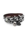 ALEXANDER MCQUEEN MEN'S GRAFFITI DOUBLE-WRAP BRACELET