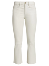 Frame Le Bardot High-rise Flared Jeans In Ivory