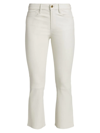 Frame Le Bardot High-rise Flared Jeans In Blanc