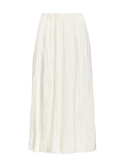 Polo Ralph Lauren Malone A-line Mid-length Skirt In Off White