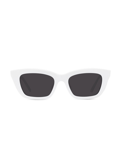 Givenchy 53mm Cat Eye Sunglasses In White Smoke