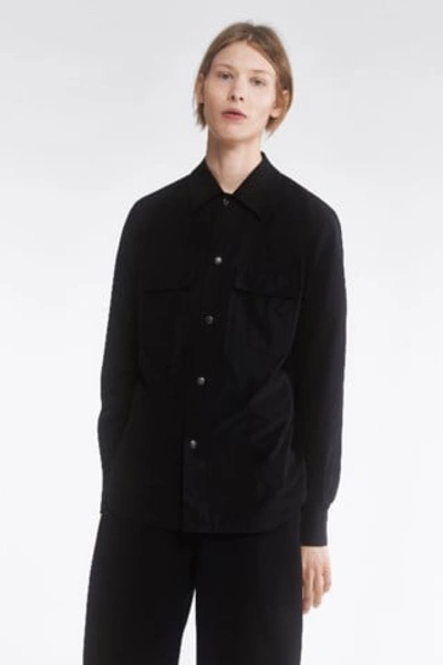 Filippa K Oscar Nylon Overshirt In Black