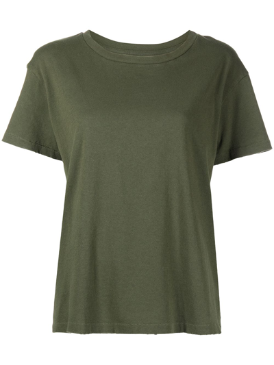 Nili Lotan Brady Cotton T-shirt In Uniform Green