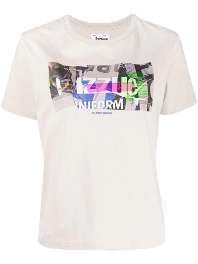 Izzue Logo-print Cotton T-shirt In White