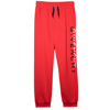 Givenchy Split Logo Drawstring Track Pants In Red
