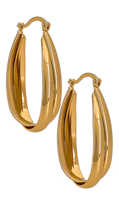 Ettika Oval Hoop Earring In Gold