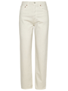 Agolde 90s Pinch Waist High Rise Straight Jeans Drum 26 In White