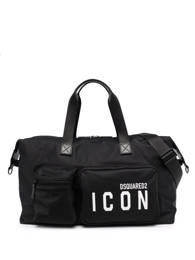 Dsquared2 Men's  Black Polyamide Travel Bag