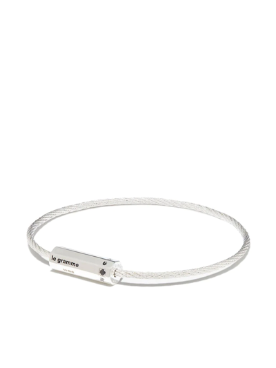 Le Gramme 7g Silv Polish Octagon Cable B In Silver