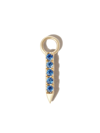 MARIA TASH 18KT YELLOW GOLD ETERNITY BAR DIAMOND AND SAPPHIRE CHARM