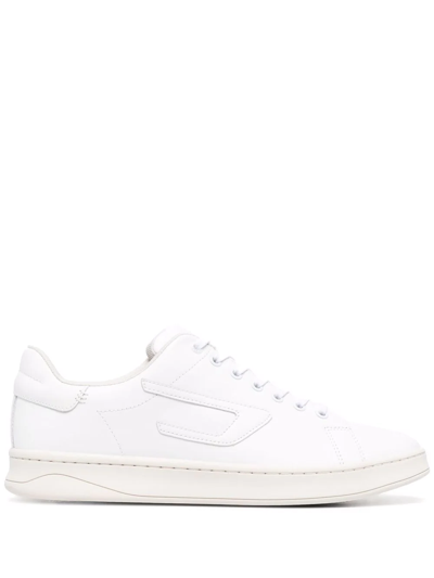 Diesel Debossed Logo Trainers In White