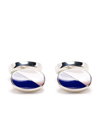 ASPINAL OF LONDON OVAL BICOLOUR CUFFLINKS