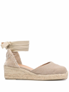 CASTAÃ±ER LACE-UP WEDGE ESPADRILLES