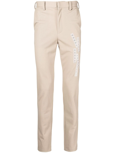 Doublet High-waisted Straight-leg Trousers In Braun