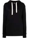 JW ANDERSON EMBROIDERED-LOGO LONG-SLEEVE HOODIE