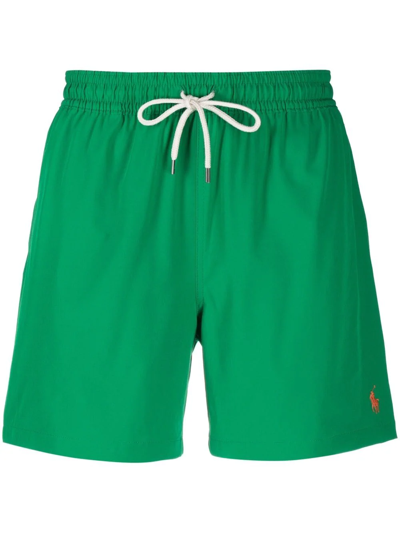 Polo Ralph Lauren 5.75-inch Traveler Classic Swim Trunk Man Swim Trunks Green Size Xxl Recycled Poly In Preppy Green