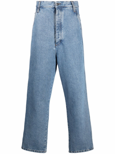 Ami Alexandre Mattiussi Blue Wide-leg Baggy Jeans
