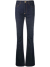 Philipp Plein High-waisted Flared Jeans In Blue