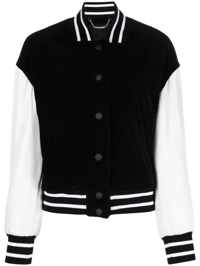 Philipp Plein Skull Print Bomber Jacket In Black