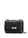 Aspinal Of London Lottie Chain-strap Leather Bag In Schwarz