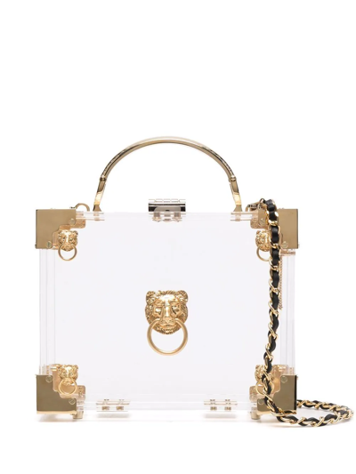 Aspinal Of London The Trunk Transparent Bag In Nude