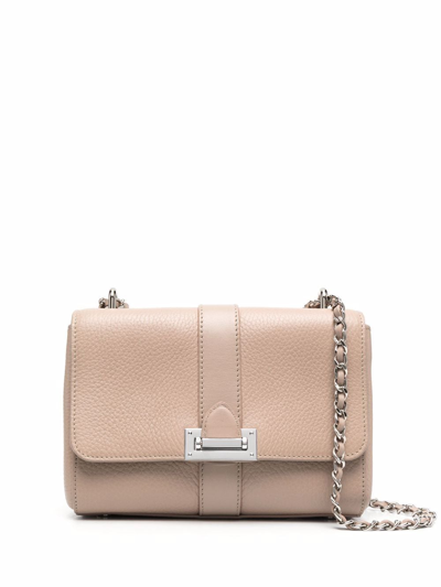 Aspinal Of London Lottie Small Pebbled Bag In Nude