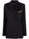 Fabiana Filippi Oversized Double-breasted Blazer In Schwarz
