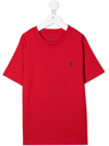 RALPH LAUREN EMBROIDERED-LOGO T-SHIRT