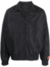 Heron Preston Sleeve Logo Patch Black Track Jacket In Black
