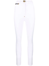 Philipp Plein Super High Waist Jeggings In White