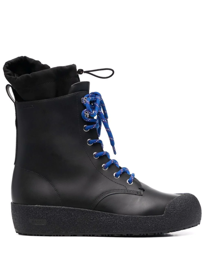 Bally Chunky Lace-up Boots In Black