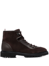 BALLY LACE-UP SUEDE BOOTS