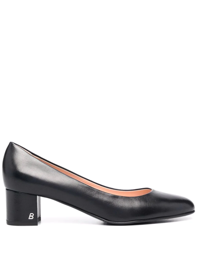 Bally Pointed Heeled Leather Pumps In Black