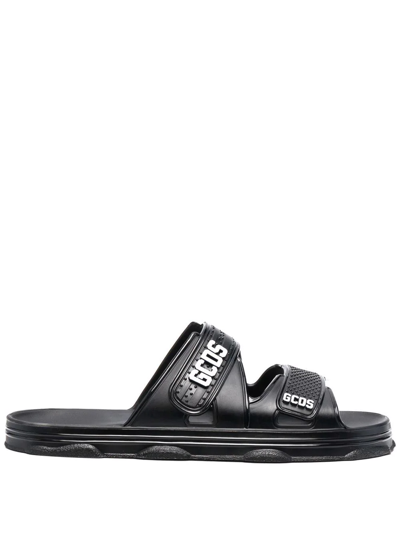 GCDS LOGO-STRAP SANDALS