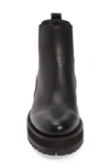 Sam Edelman Justina Waterproof Chelsea Boot In Black Leather