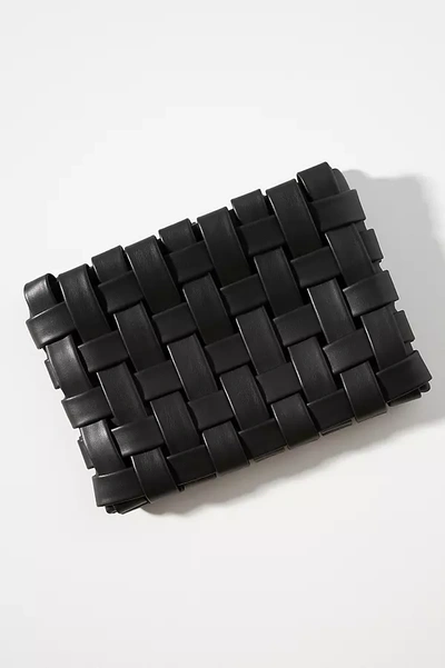 Remi/reid By Anthropologie Lindy Woven Clutch In Black