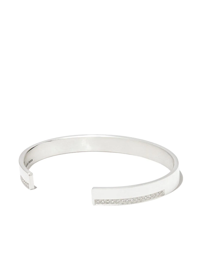Le Gramme 20g Open Back Bangle In Silver