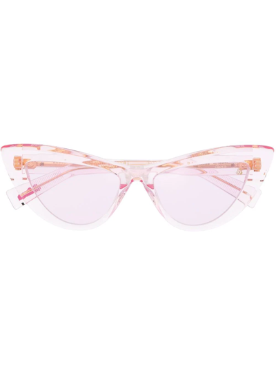 Balmain Eyewear X Barbie Cat Eye-frame Sunglasses In Rosa