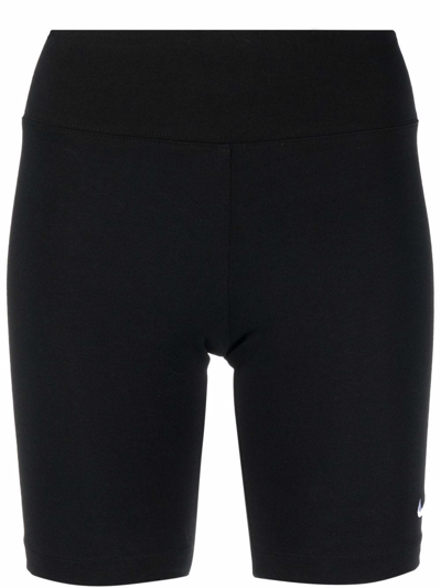 Nike Cz8526 Black Cotton Cycling Short In Schwarz