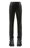 Materiel Women's Belt-detailed Eco-leather Straight-leg Pants In Black