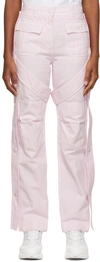 BURBERRY PINK AMELIA CARGO TROUSERS
